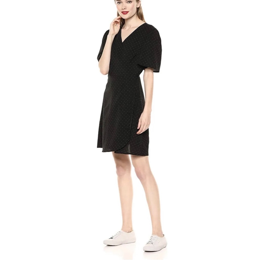 Kensie polka dot wrap dress size S